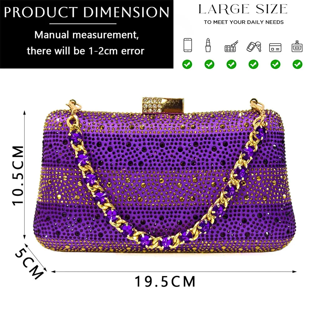 Evening Party Shoes And Bag Set Hollow Design Bag With Shoes