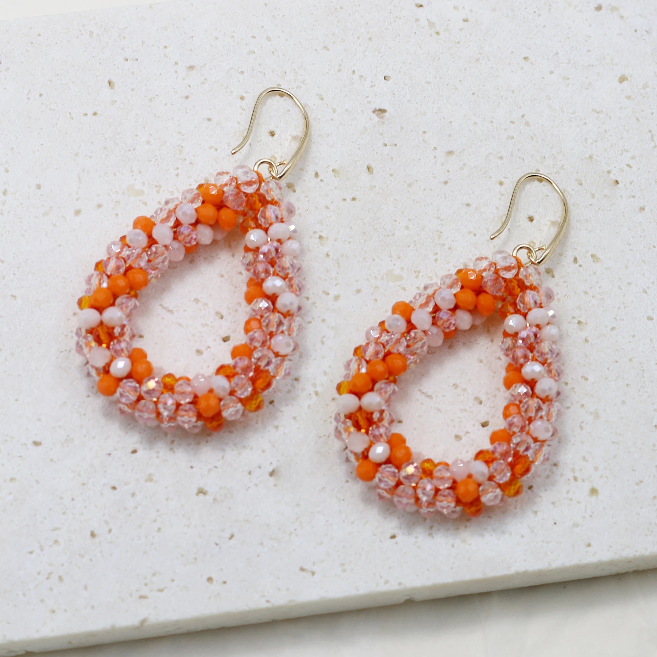 Mixed Color Big Drop Earrings for Women