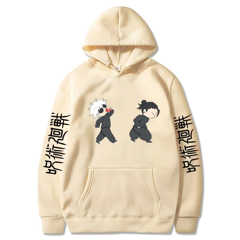 Jujutsu Kaisen Anime Hoodies Satoru Gojo Cute Print Sweatshirts