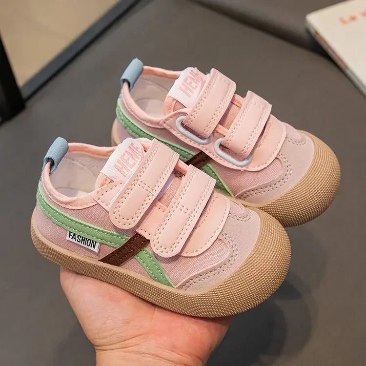 Girls Boys Baby Casual Board Shoes Ins Fashion Children Indoor Spring Autumn Soft Canvas Sneakers Lovely Gifts for Kids