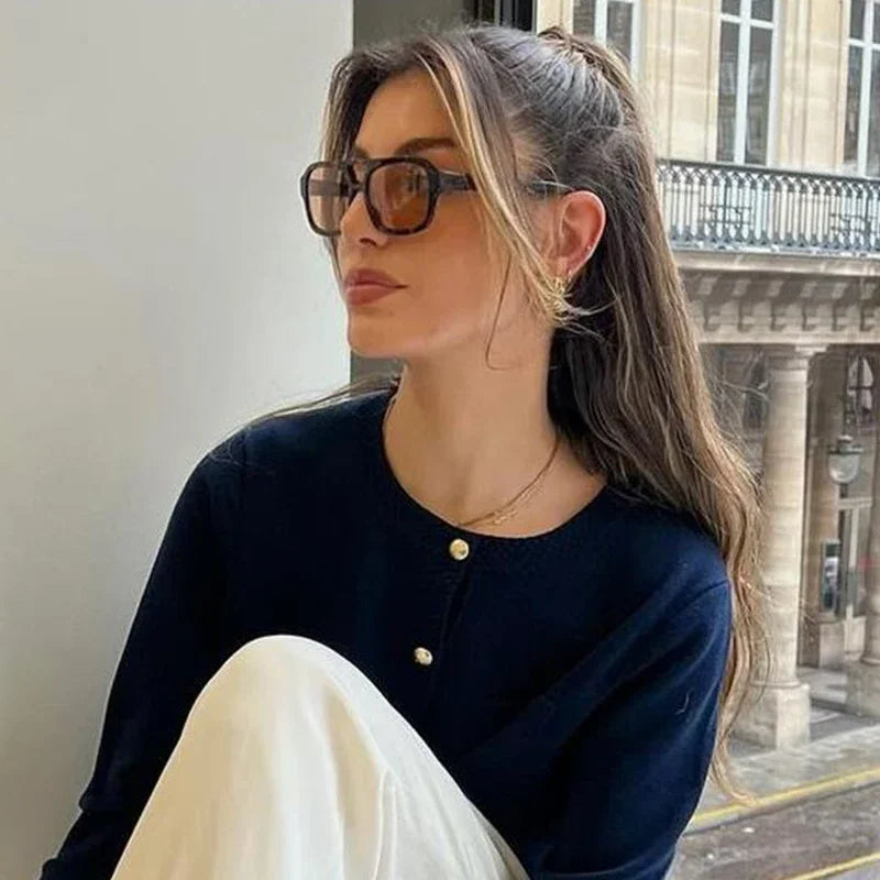 Fashion Sunglasses Luxury Designer Colored Lenses Sun Shade Glasses for Women Vintage UV400 Brand Sun Glasses