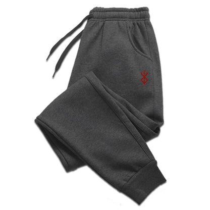 Print Men's Trousers Autumn And Winter Casual Pants