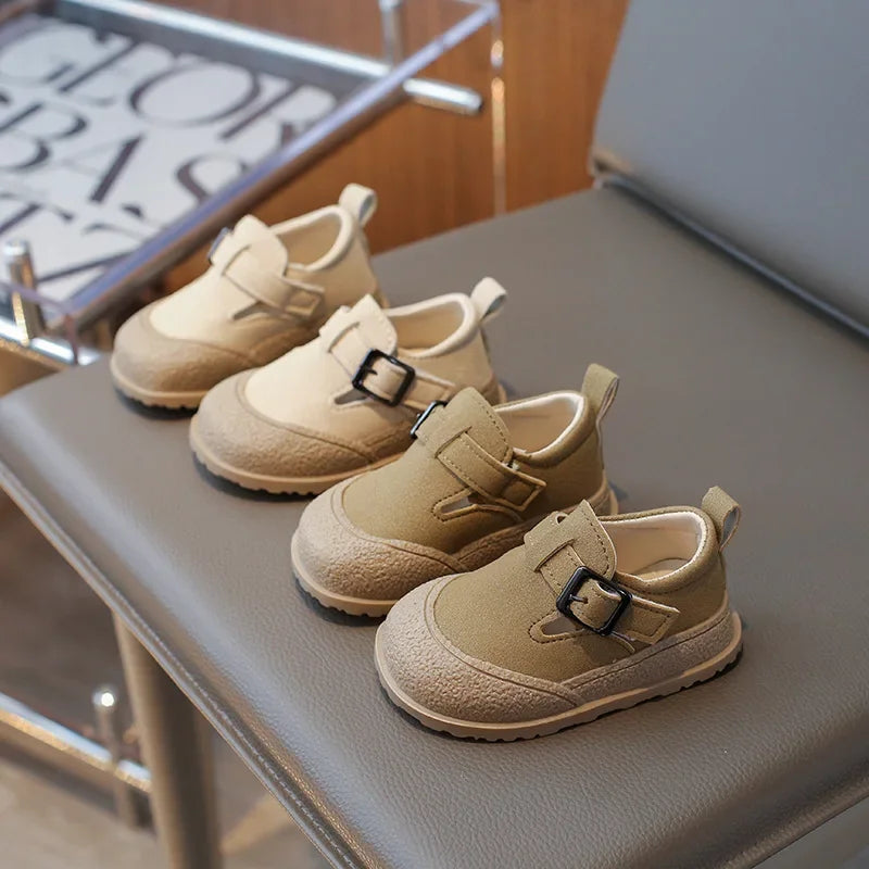 1-3 Years Little Kids Shoes Spring Autumn Children Casual Shoes For Girl Fashion Design T-strap Buckle Toddler Girls Shoes
