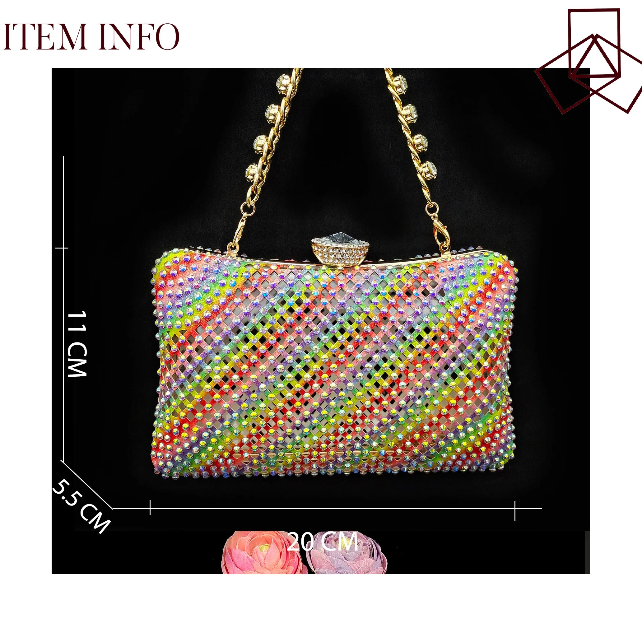 Bag And Comfortable Mid-heel Hollow Pointed Shoes Are Suitable For parties