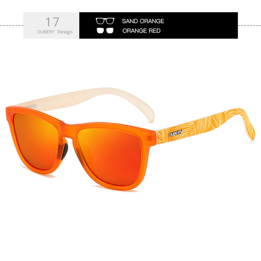 DUBERY Full Rim Polarized Sunglasses For Men And Women 28 Colors Model 550