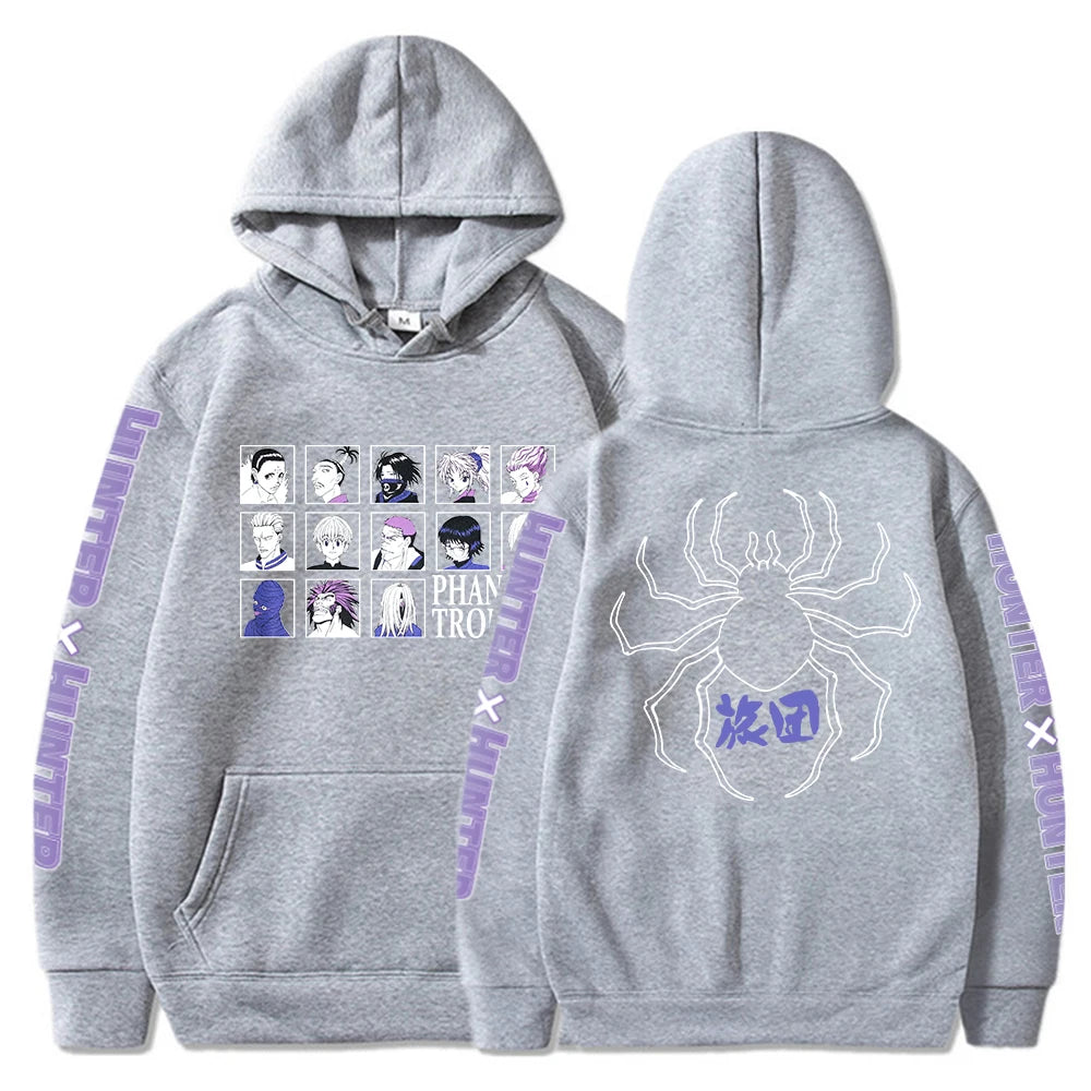 Phantom Troupe Hisoka Chrollo Print Hooded Hunter X Hunter Anime Sweatshirt