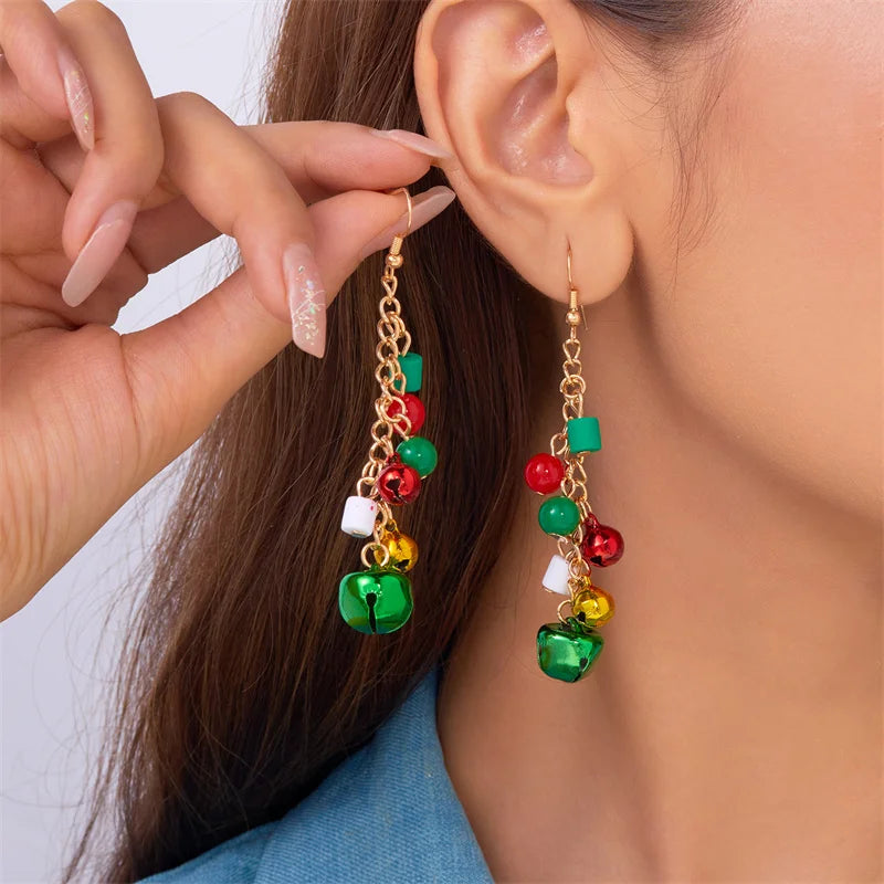 Fashion Christmas Asymmetrical Dangle Earrings for Women