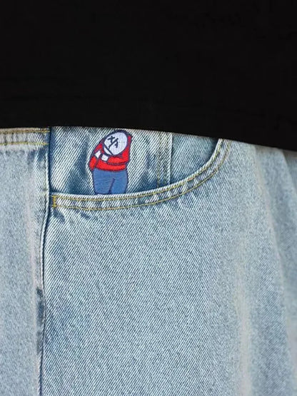 Y2K Big boy Jeans for Men Streetwear Baggy Jeans