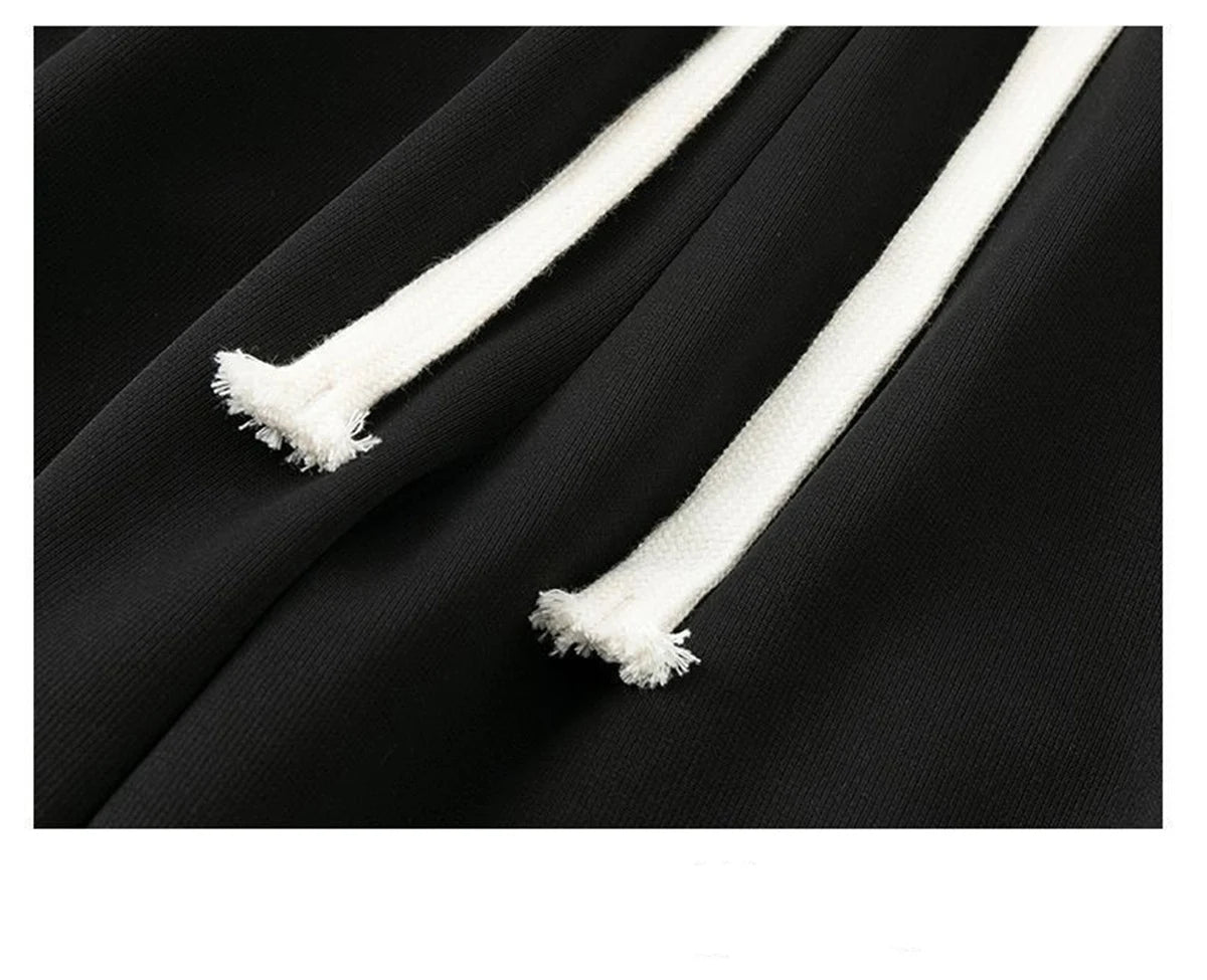Black Straight Pants for Men's Wide Leg Pants