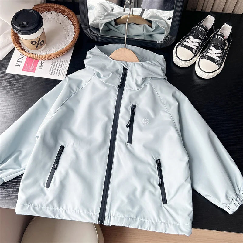 Children Hooded Loose Outerwear