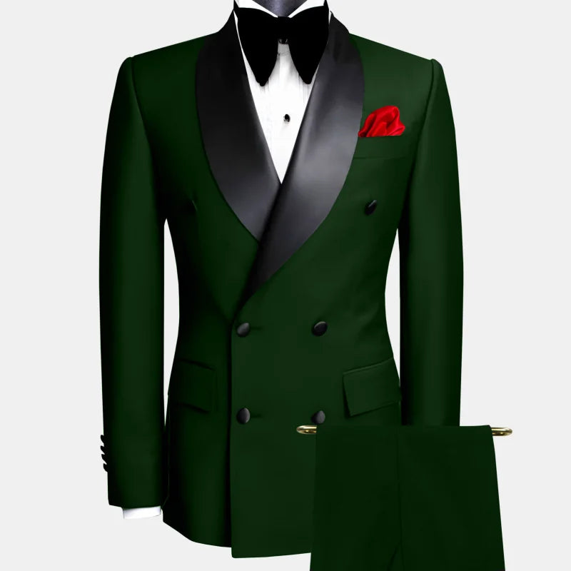 Men Suit Black 2 Pieces For Wedding