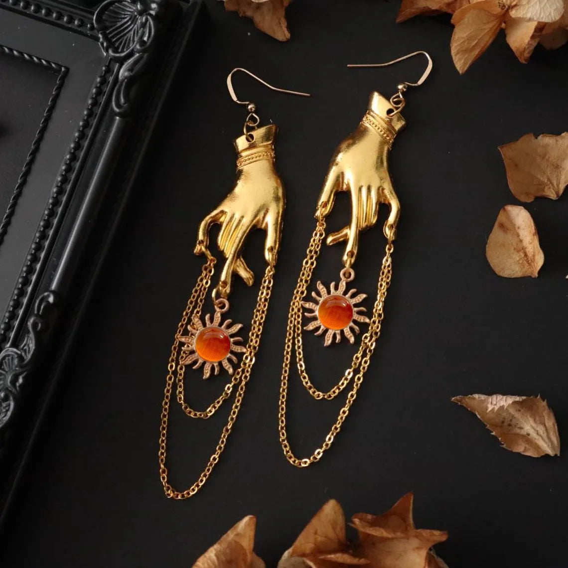 Vintage Sun Earrings Women Fashion