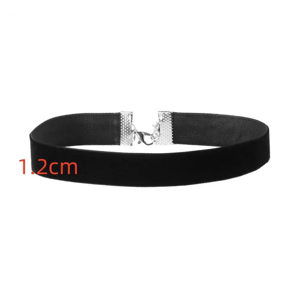 Gothic Style Black Velvet Choker Necklaces Rope Women