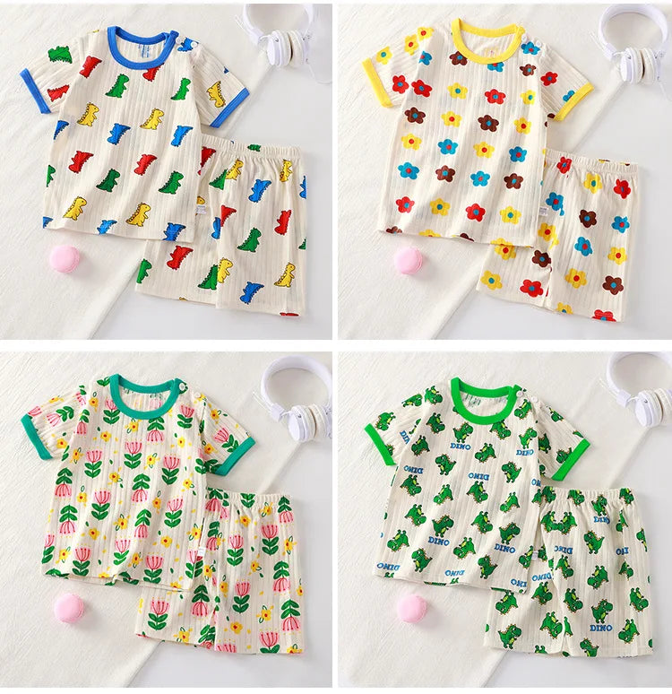 Children Print Short Sleeve T-Shirt