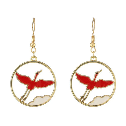 Fashion Cute Enameled Animal Dangle Drop Earrings