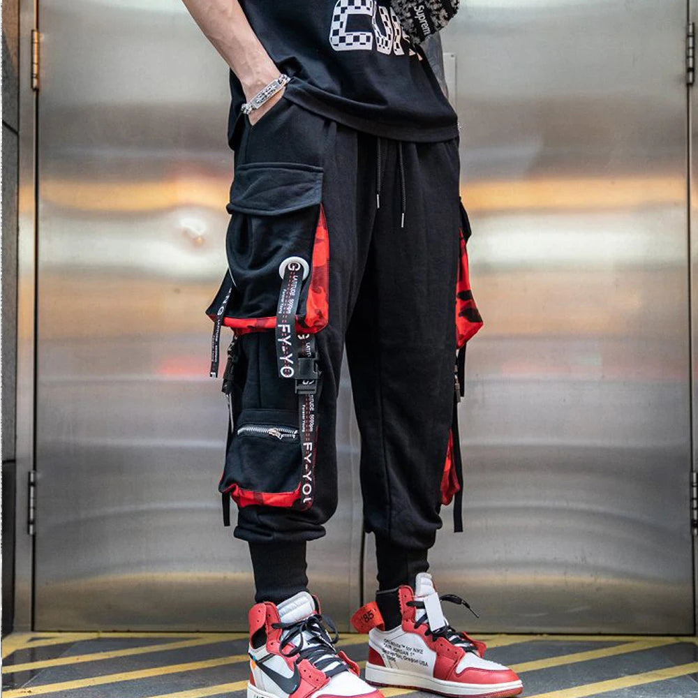 Cargo Pants Men Hip Hop Multi Pockets Track Trousers