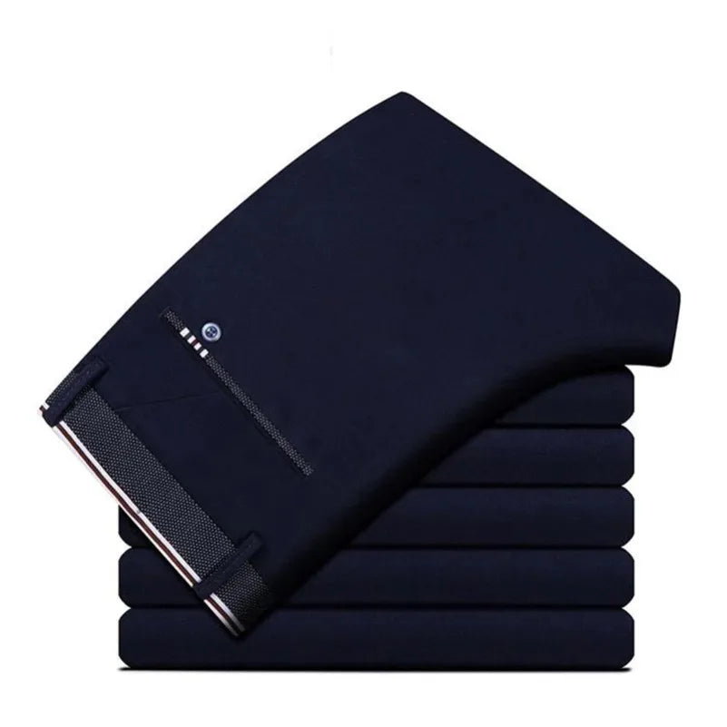 Mens Summer Fashion Business Casual Suit Pants Long Pants