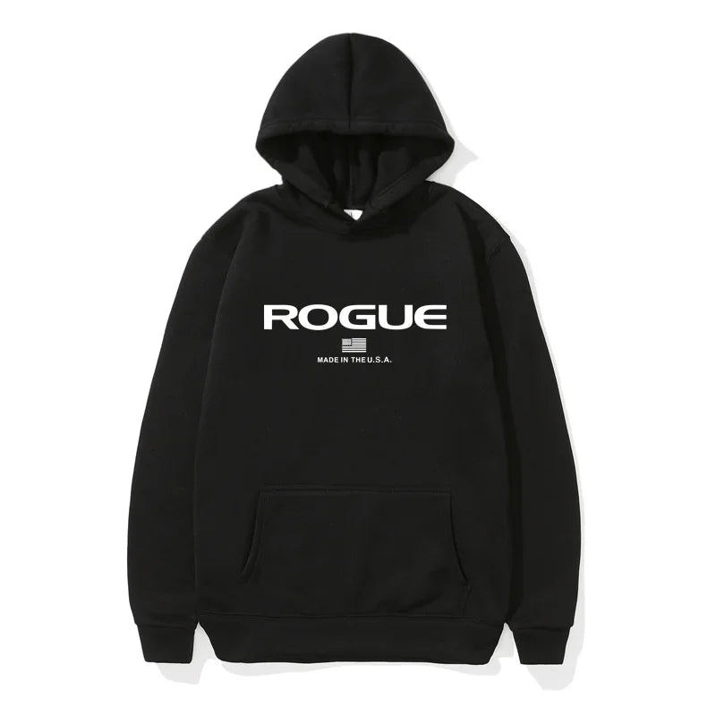 2025 Hoodie New Men's Sports Brand Rogue Fitnes Hooded Sweater Sports Cotton Fleece Men Pullovers Hip Hop Sweatshirt hombre ropa