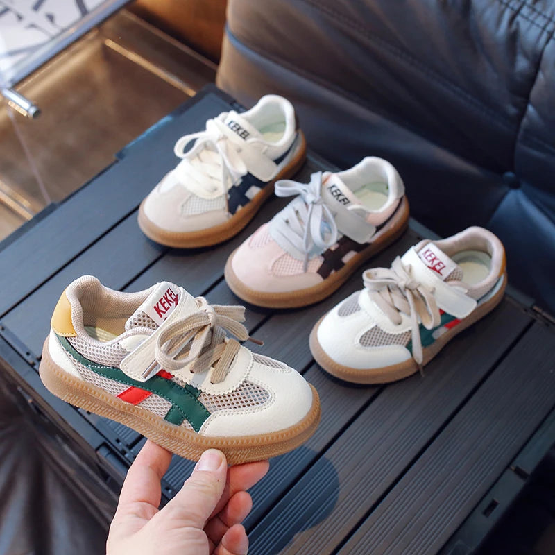 Children's Sneakers Boys Girls Soft Sole Non-slip Casual Student Running Shoes Baby Kids School Sports Shoes Warm Cotton Shoes