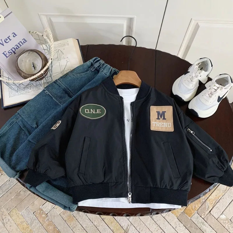 Child Fashion Baseball Coat
