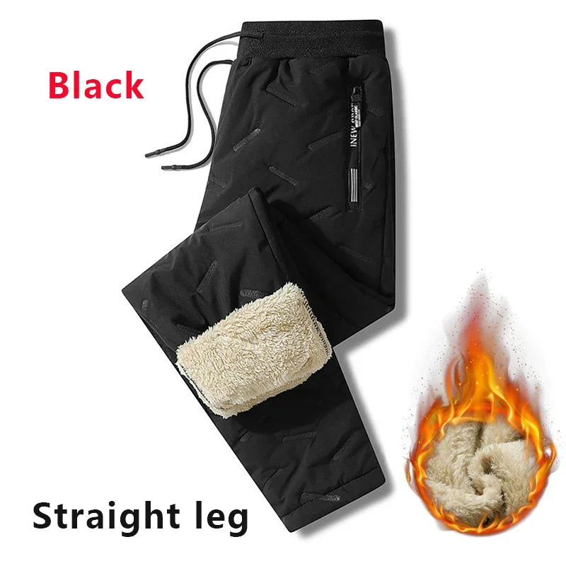 Winter Sweat wear Men Plush Thick Fleece Sweatpant