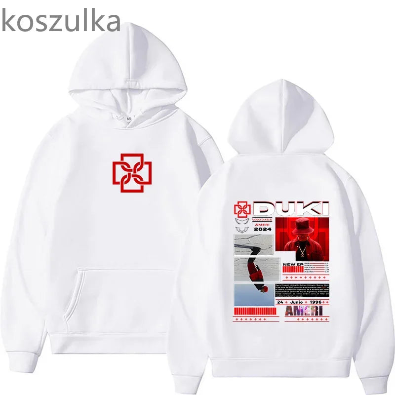 Duki Ameri World Tour Hoodie Unisex Fans Print Sweatshirts
