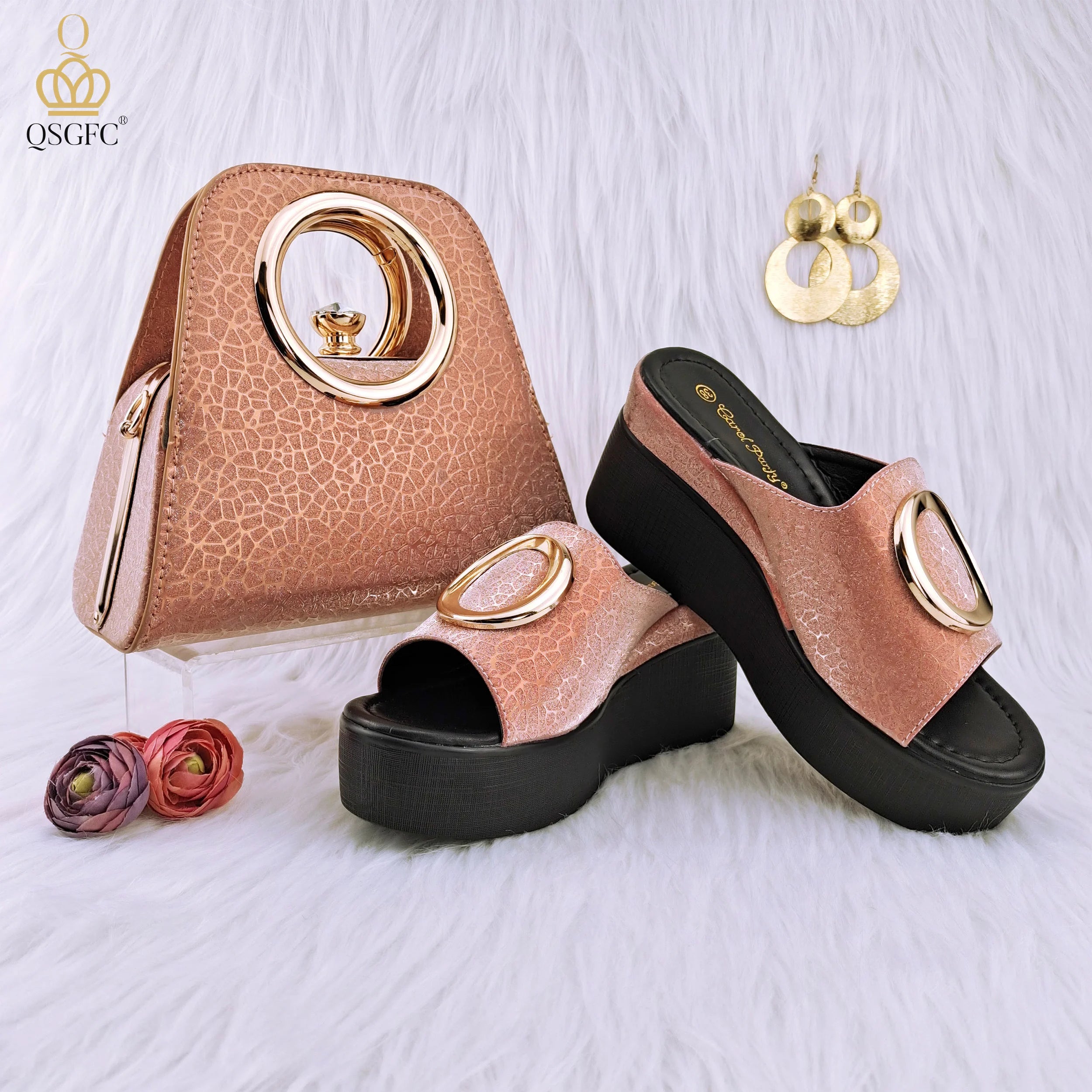 Comfortable Insole Versatile Round Metal Decoration Ladies Sandals