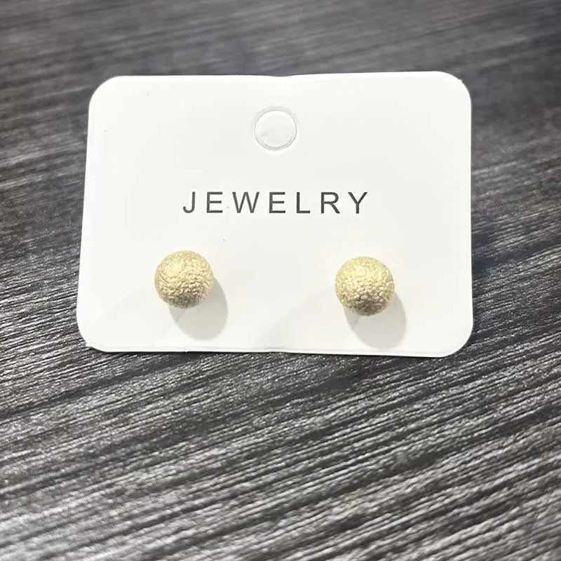 Square Colorful Zircon Ear Stud Earrings for Women