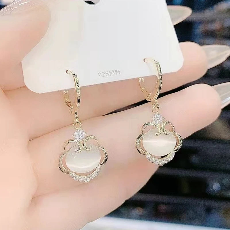 Luxury Zircon Water Drop Earrings for Women