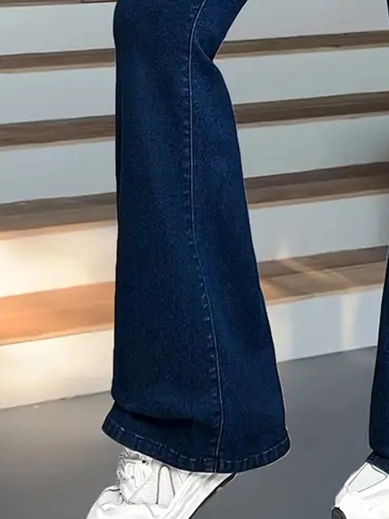 Lift & Shape Bootcut Jeans Women High Waist Stretch Dark Indigo Pants, Slim Fit Micro Flare Trousers for Petite To Plus Size XXL