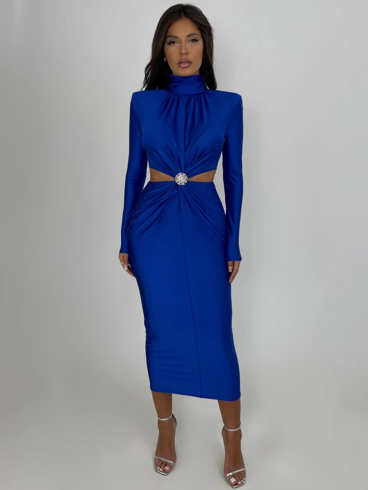 Elegant Hollow Out Sexy Maxi Dress For Women