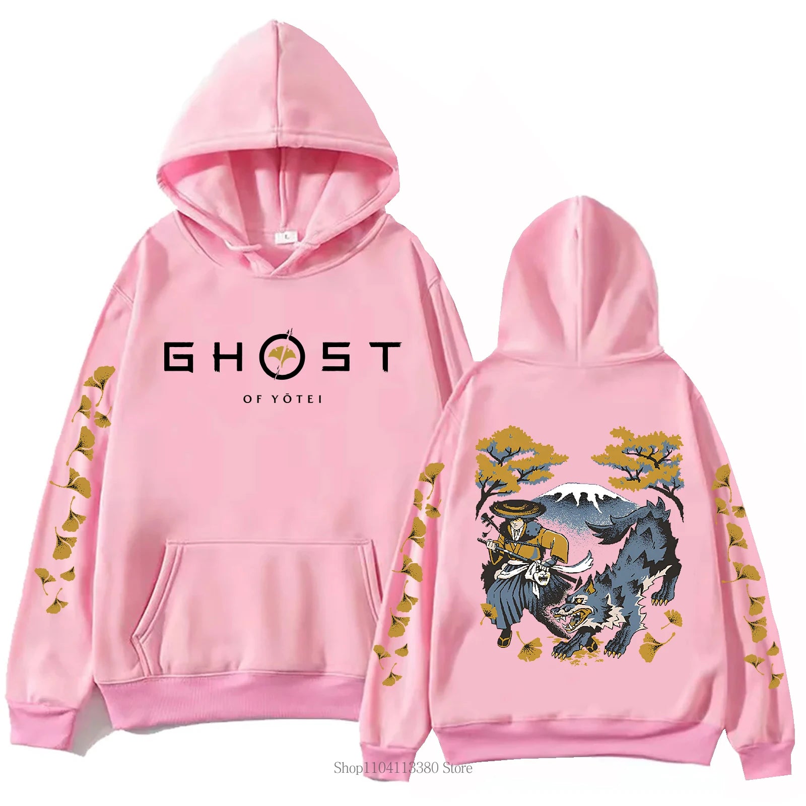 New Ghost Graphic Hoodie Autumn Winter Men Women Harajuku Casual Fashion Arcane Vintage Y2K Fleece Long Sleeve Tops Pullover