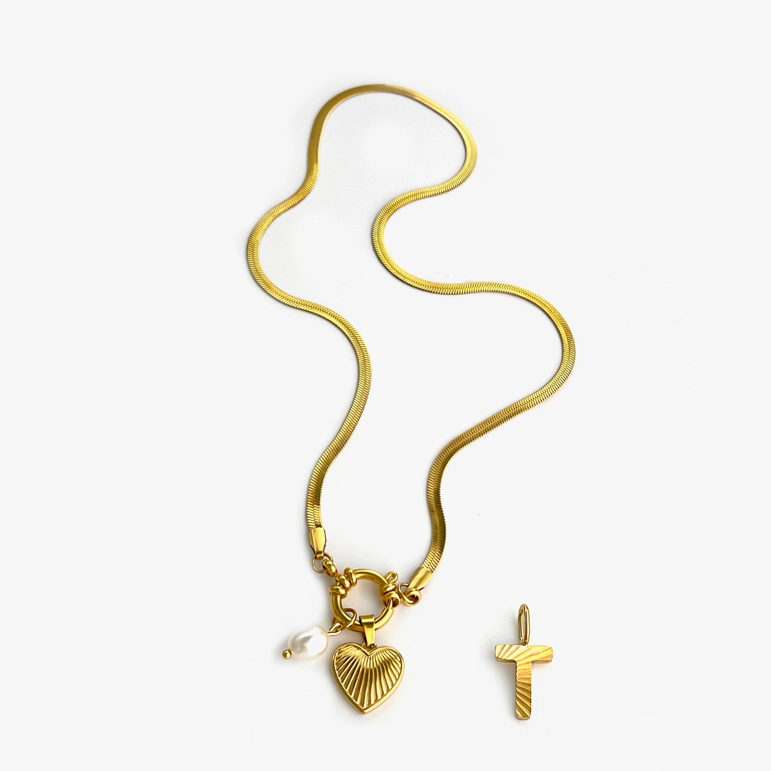Minimalist Starfish Stripe Conch Scallop Shaped Pendant Necklace for Women
