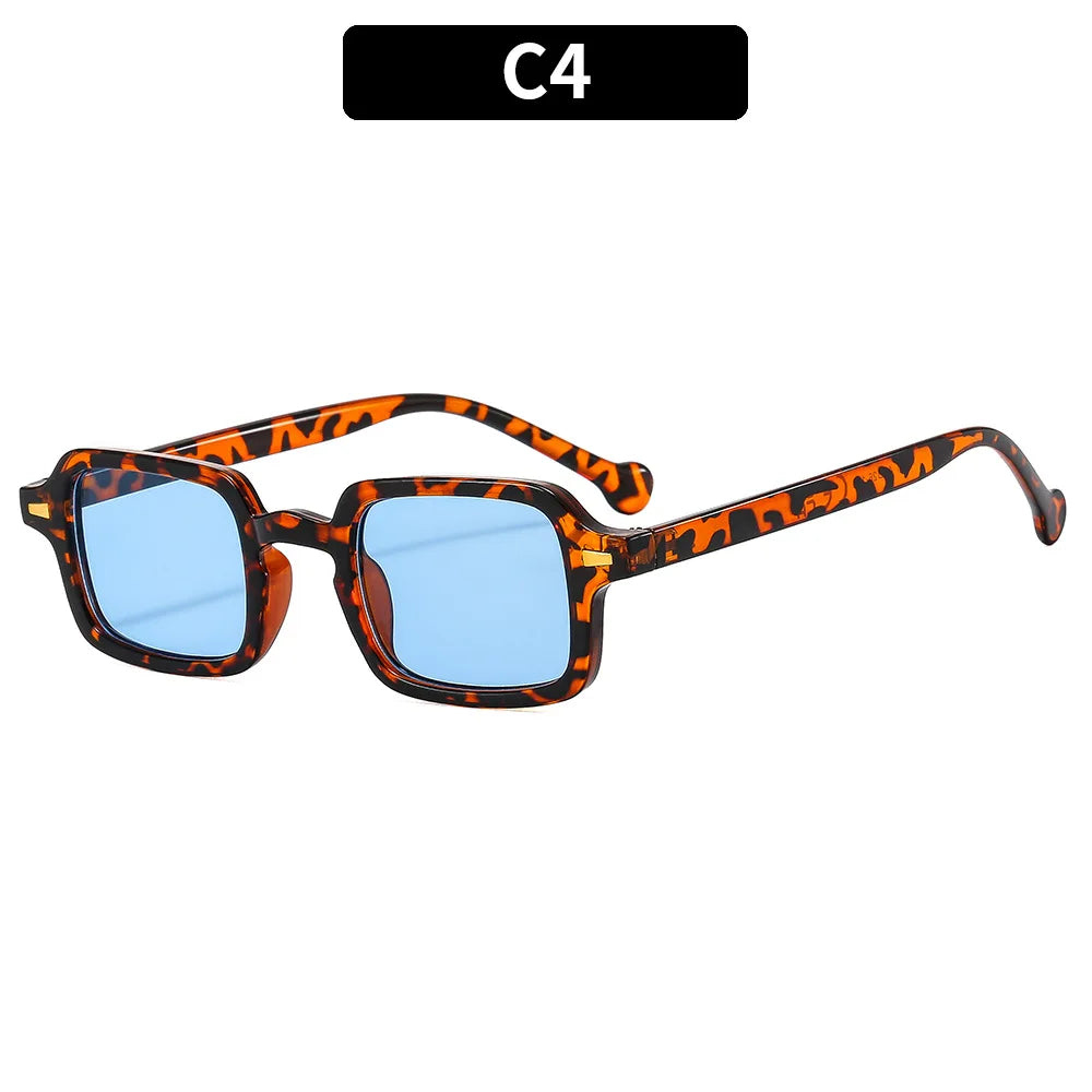 Fashion Luxurious Rectangle Sunglasses Women Oval Vintage Brand Designer Square Sun Glasses Men Shades Female Eyewear Anti-glare