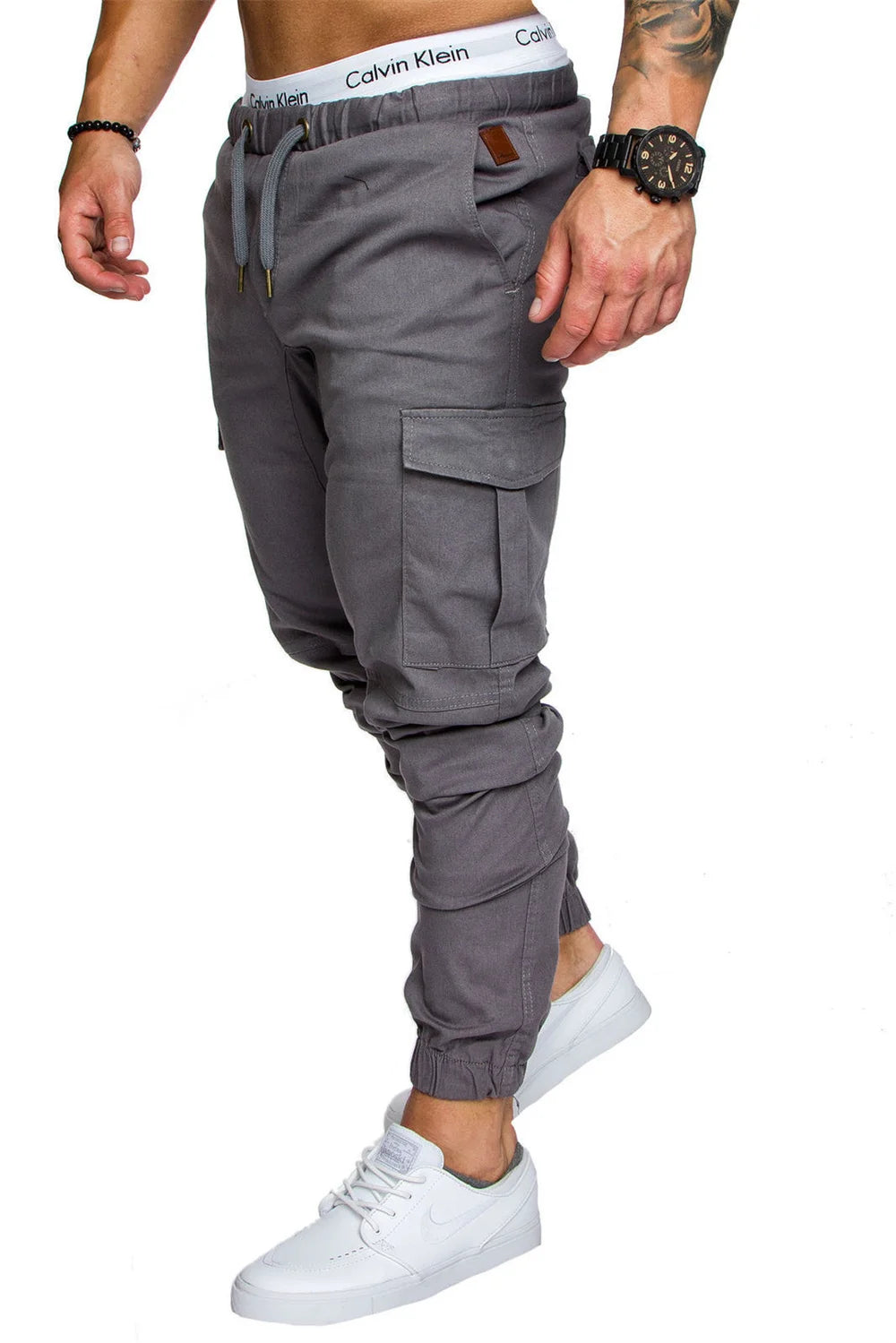 Men's Cargo Pants Woven Fabric Casual Safari Style