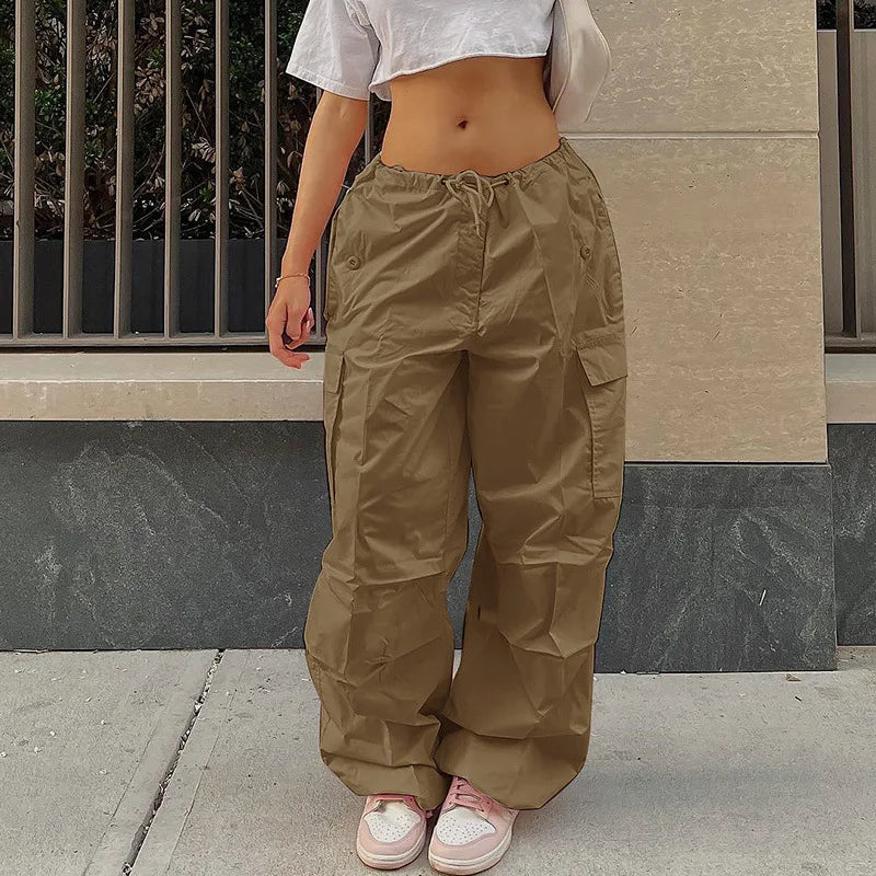 Y2K Clothing Oversized Plus Size Low Waist Parachute Loose Sweatpants
