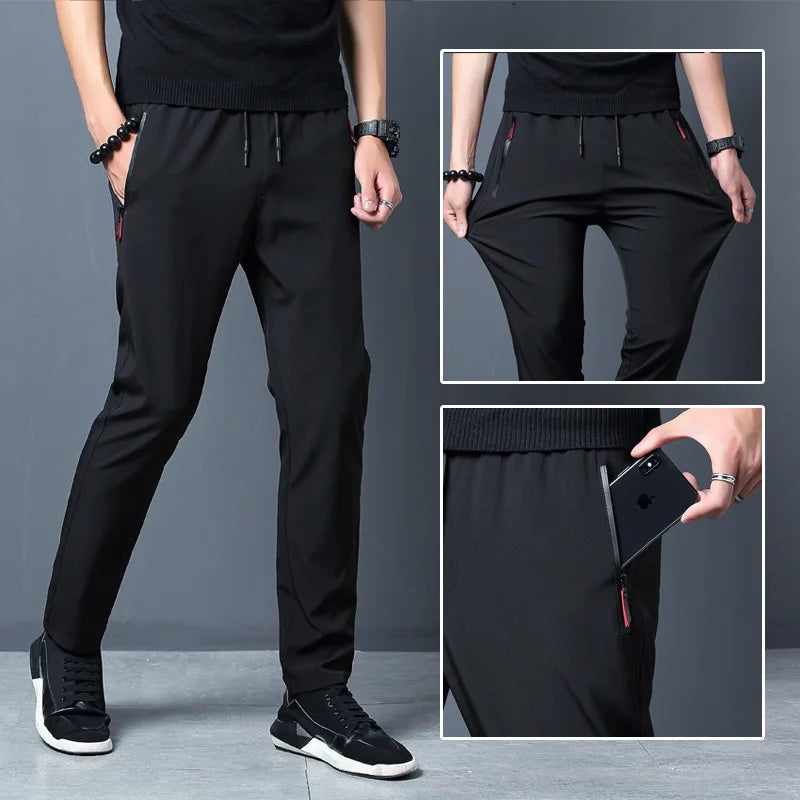 Men's Running Pants Quick-Dry Thin Casual Trousers Sport Pants