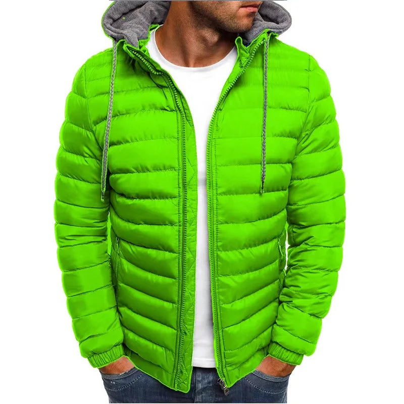 Manteau ample pour homme automne et hiver 2024 Vêtements de sport décontractés d'extérieur Style streetwear à capuche Veste chaude à fermeture éclair