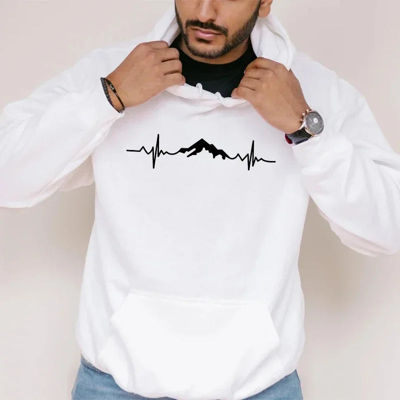 2025 Hot Sale Men's Hooded Long Sleeved Sweatshirts High Quality Male Daily Casual Sports Fitness Hoodies All Season Fashion Top