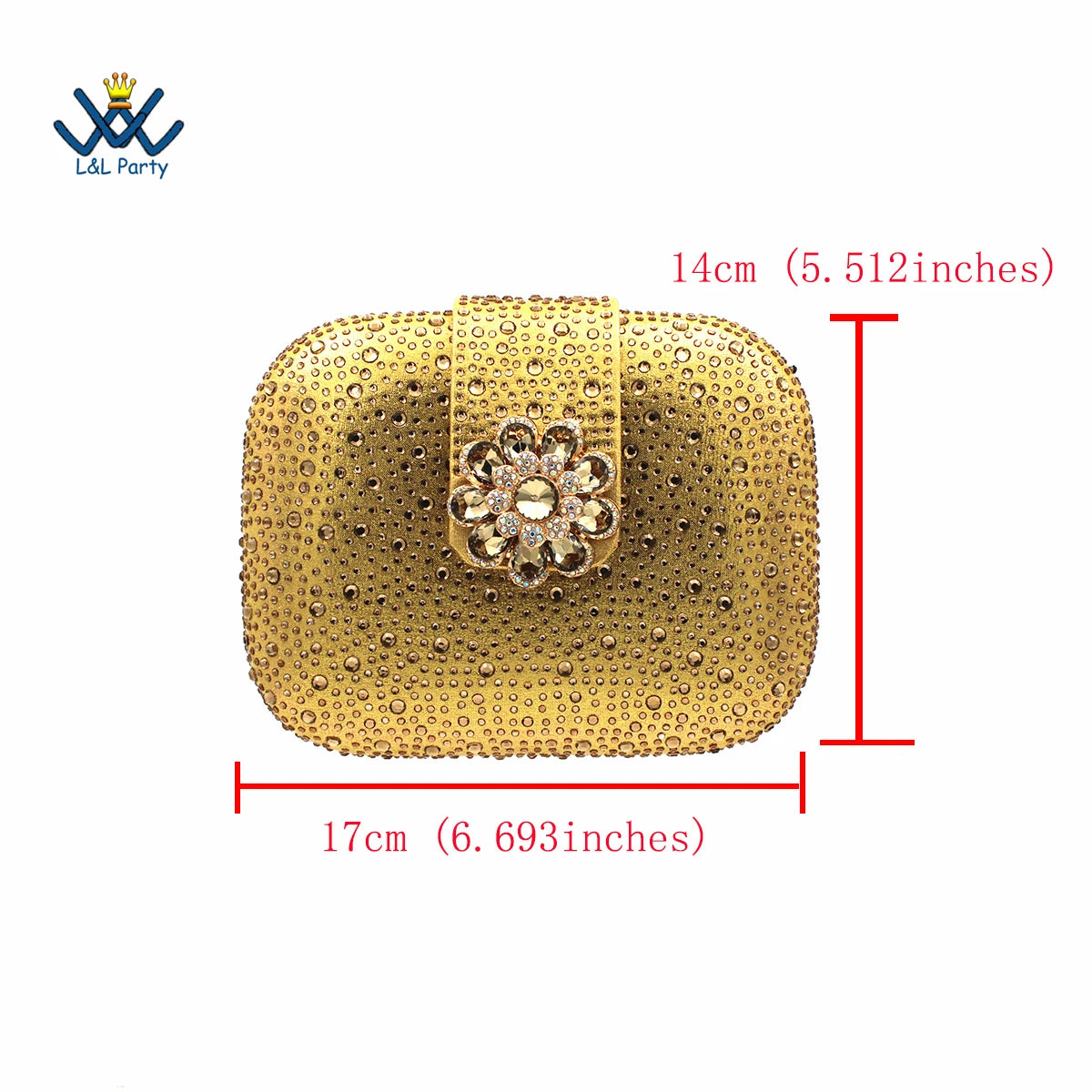 Peep Toe Spring Autumn Lady Shoes and Bag Set in Gold Color