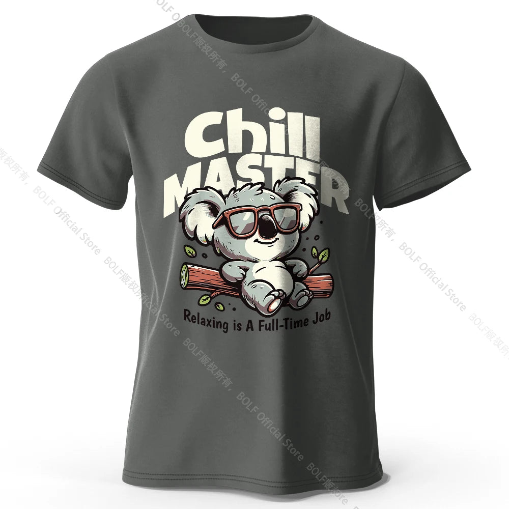 Whimsical Hand-painted Animal T-shirt 100% Cotton - Cute Cartoon Style Comfortable Wear for Kids & Adults