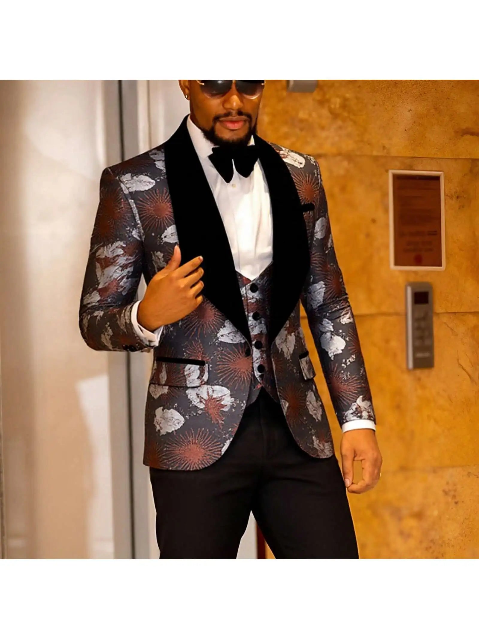 Men’s Slim Fit One Button Tuxedo Suit
