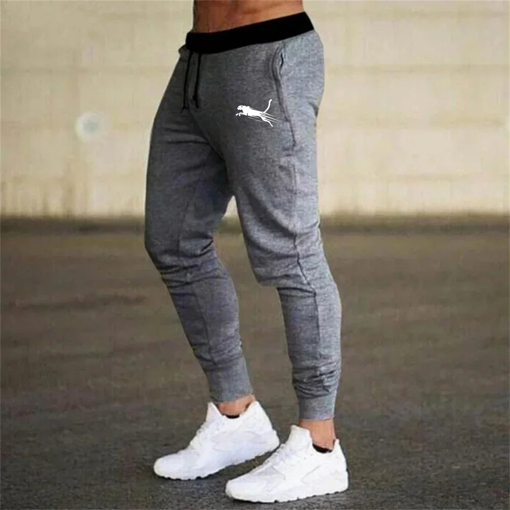 Men's Printed Sweatpants Casual Elastic Trousers