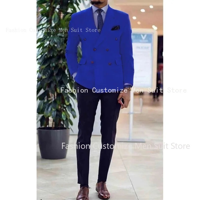 Double Breasted Prom Suits For Men