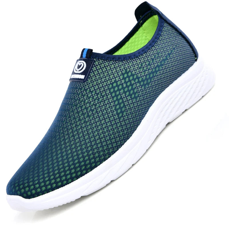 Mesh Men Casual Shoes Summer Lightweight Sneakers Men Outdoor Walking Shoes Breathable Slip on Mens Loafers Zapatillas Hombre