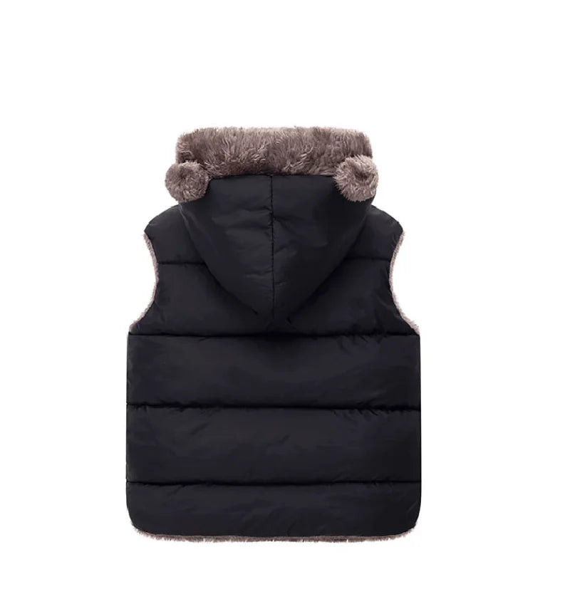 Hooded Down Vest Coats For Kids
