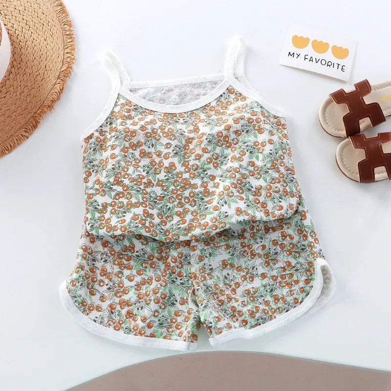 Baby Sleeveless Tops Shorts