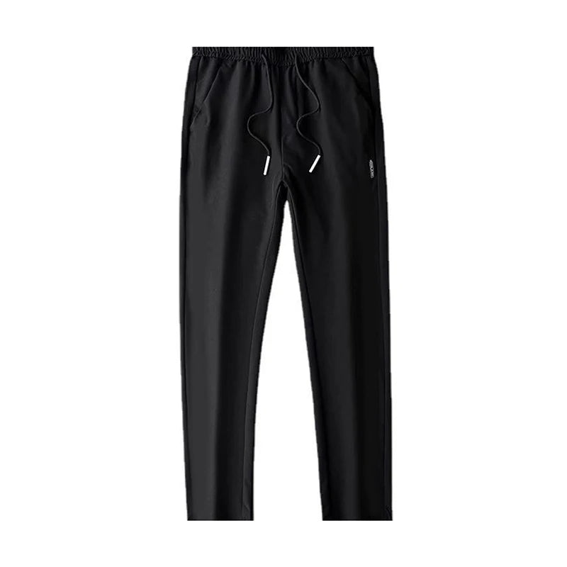 Men's Pants Black Gray Thin Business Casual Pants