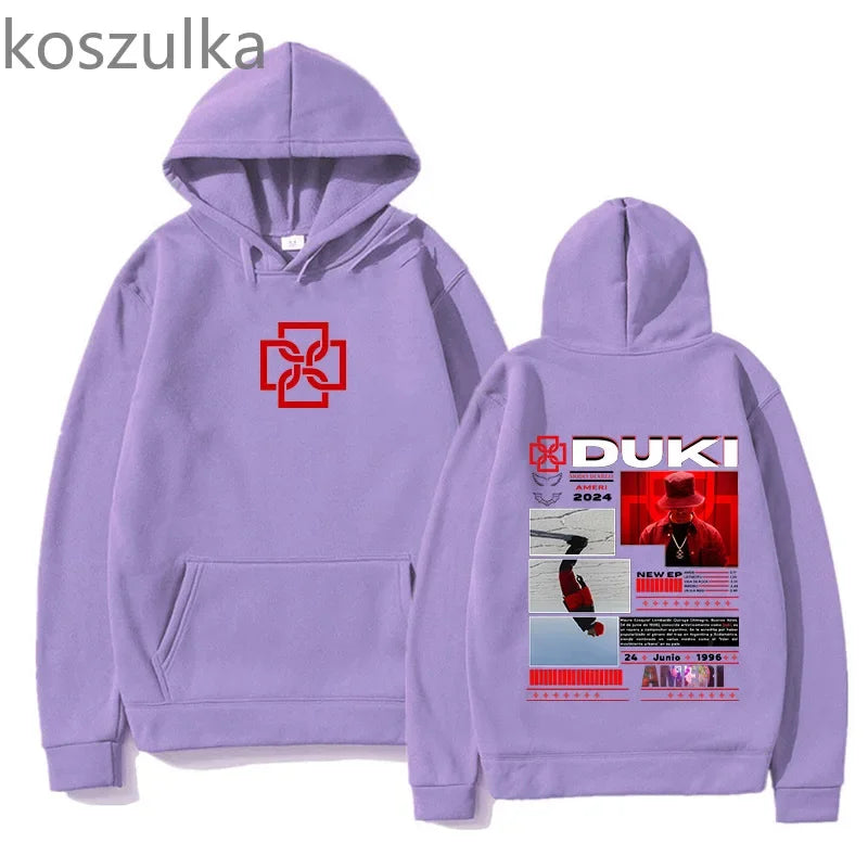 Duki Ameri World Tour Hoodie Unisex Fans Print Sweatshirts