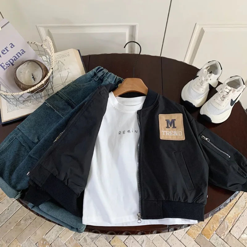 Child Fashion Baseball Coat